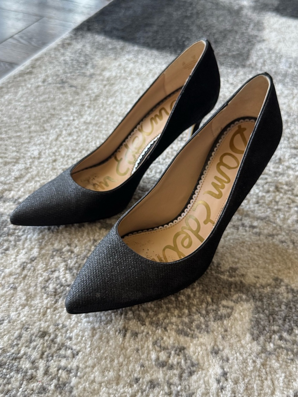 Black Sparkly Women's Pumps - Sam Edelman